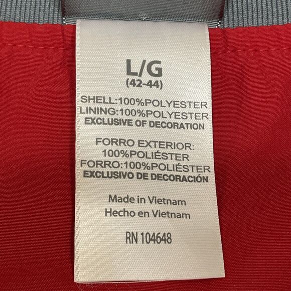 KA Apparel TEAM Alabama “A” Crimson Tide Red/Gray Windbreaker Pullover Mens LG - Picture 5 of 16